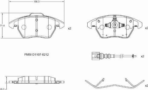 Remy RAP1000 - Set placute frana,frana disc aaoparts.ro