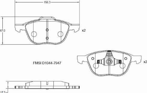 Remy RAP1017 - Set placute frana,frana disc aaoparts.ro