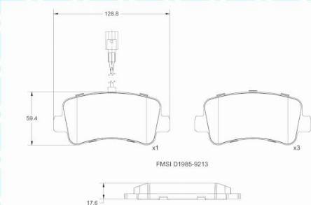 Remy RAP1361 - Set placute frana,frana disc aaoparts.ro