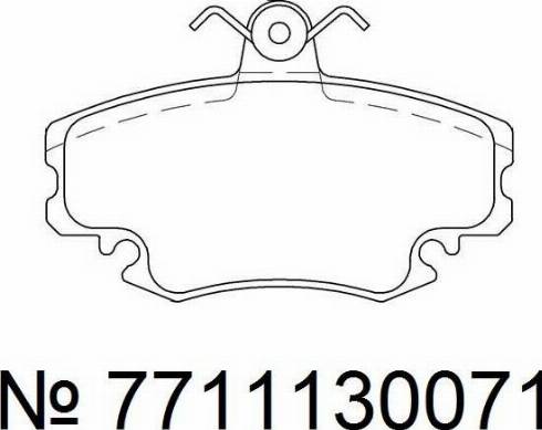 RENAULT 7711130071 - Set placute frana,frana disc aaoparts.ro