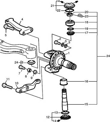 RENAULT TRUCKS 7485 133 870 - Set reparatie, pivot aaoparts.ro