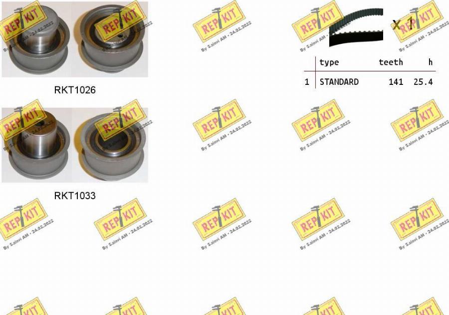 REPKIT RKTK0978 - Set curea de distributie aaoparts.ro