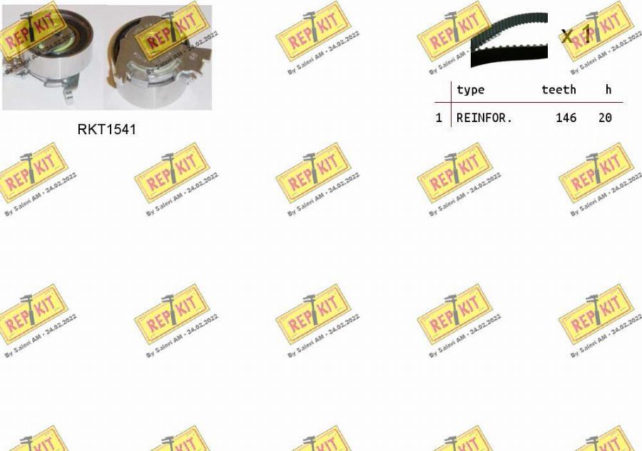 REPKIT RKTK0893 - Set curea de distributie aaoparts.ro
