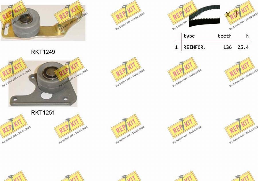 REPKIT RKTK0828 - Set curea de distributie aaoparts.ro