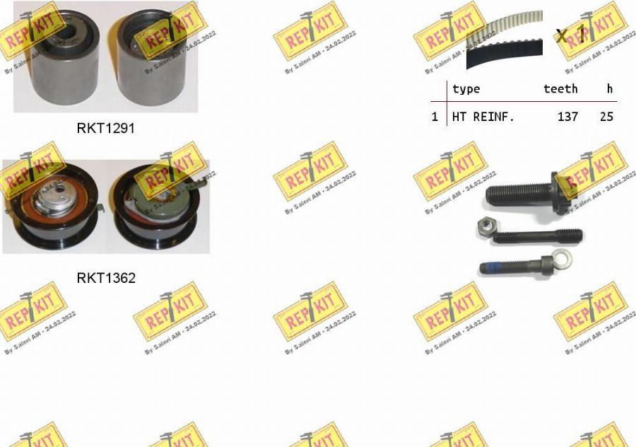 REPKIT RKTK1024 - Set curea de distributie aaoparts.ro
