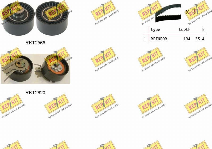 REPKIT RKTK1079 - Set curea de distributie aaoparts.ro