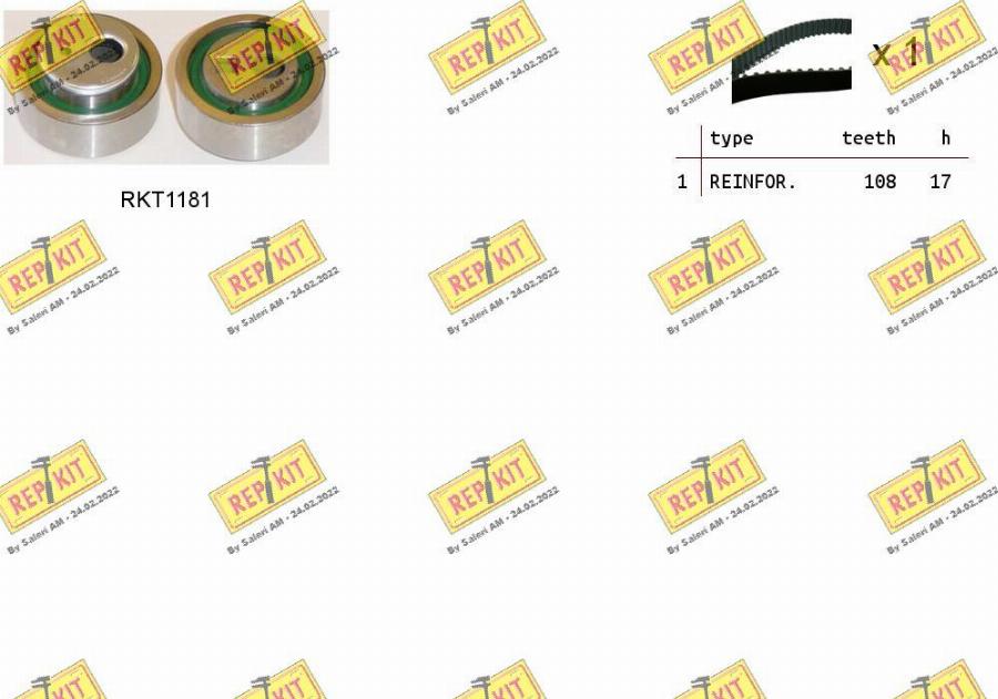 REPKIT RKTK1118 - Set curea de distributie aaoparts.ro