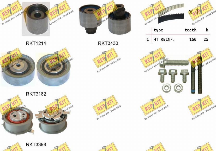 REPKIT RKTK1125 - Set curea de distributie aaoparts.ro