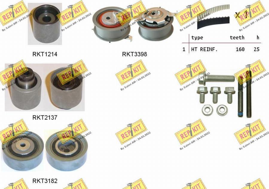 REPKIT RKTK1123 - Set curea de distributie aaoparts.ro