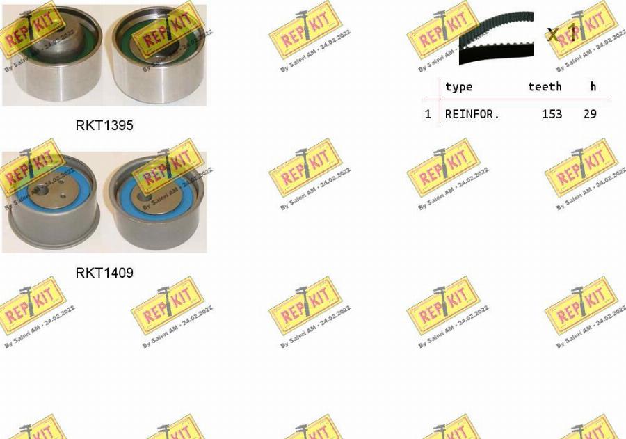 REPKIT RKTK1226 - Set curea de distributie aaoparts.ro