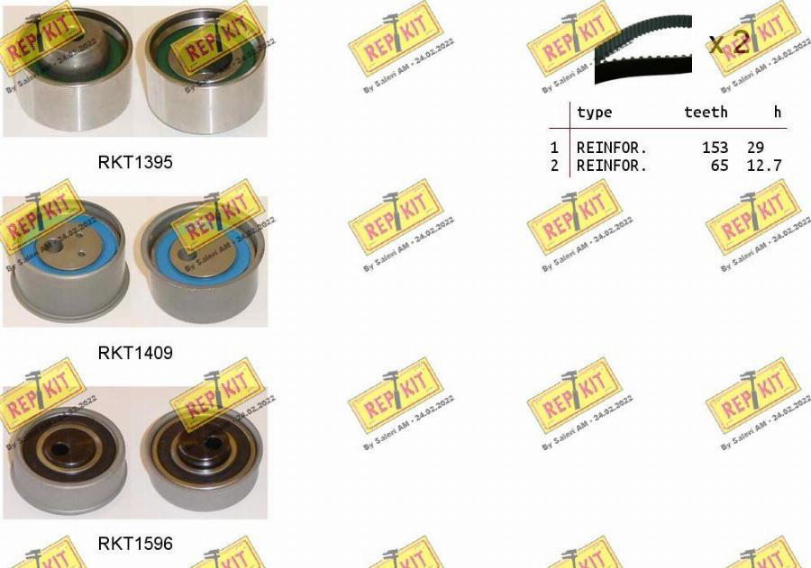 REPKIT RKTK1221 - Set curea de distributie aaoparts.ro