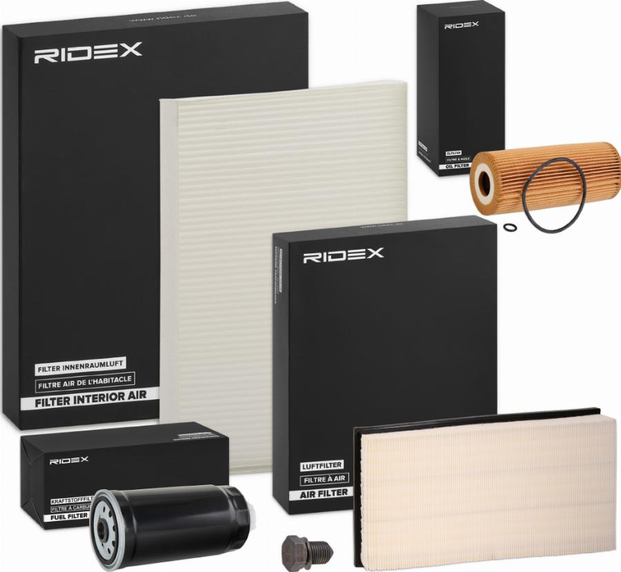 RIDEX 4055F15290 - Set filtre aaoparts.ro