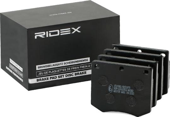 RIDEX 402B0927 - Set placute frana,frana disc aaoparts.ro