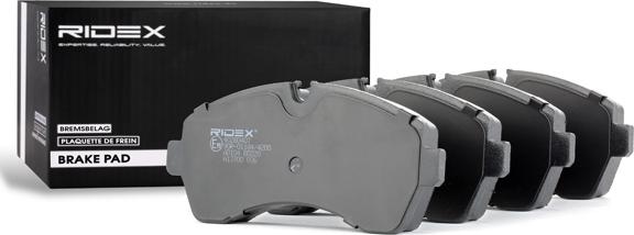 RIDEX 402B0407 - Set placute frana,frana disc aaoparts.ro