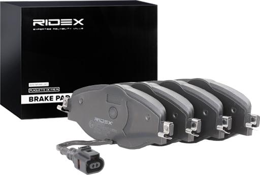 RIDEX 402B0587 - Set placute frana,frana disc aaoparts.ro