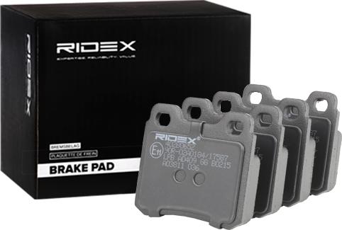 RIDEX 402B0652 - Set placute frana,frana disc aaoparts.ro