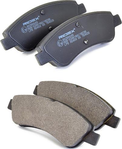 RIDEX 402B0049 - Set placute frana,frana disc aaoparts.ro