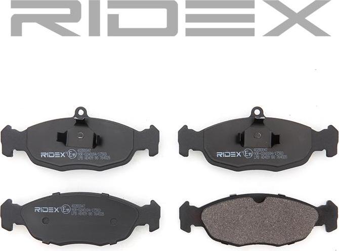 RIDEX 402B0047 - Set placute frana,frana disc aaoparts.ro