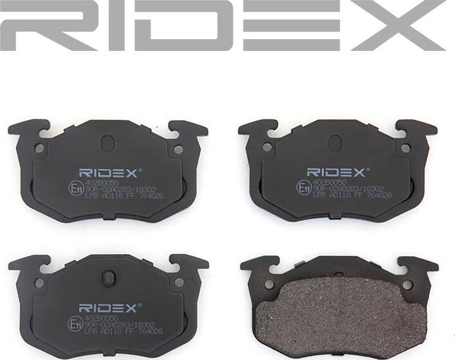 RIDEX 402B0050 - Set placute frana,frana disc aaoparts.ro