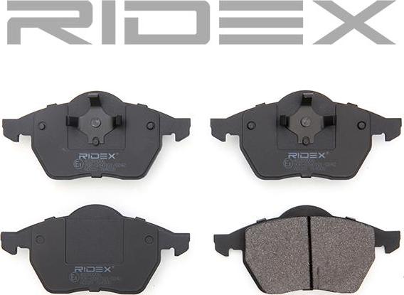 RIDEX 402B0006 - Set placute frana,frana disc aaoparts.ro