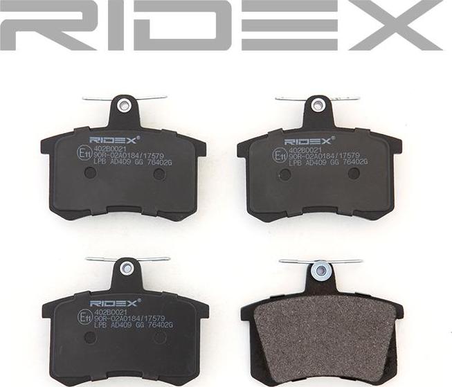RIDEX 402B0021 - Set placute frana,frana disc aaoparts.ro