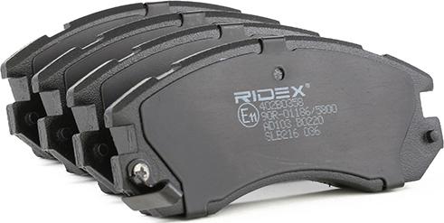 RIDEX 402B0358 - Set placute frana,frana disc aaoparts.ro