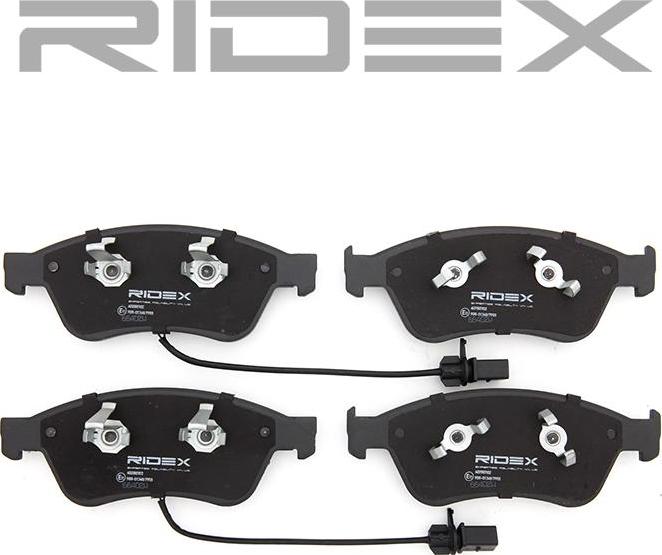 RIDEX 402B0302 - Set placute frana,frana disc aaoparts.ro