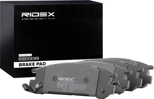 RIDEX 402B0251 - Set placute frana,frana disc aaoparts.ro