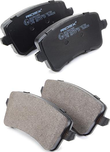 RIDEX 402B0289 - Set placute frana,frana disc aaoparts.ro