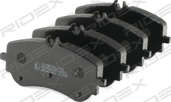 RIDEX 402B1408 - Set placute frana,frana disc aaoparts.ro