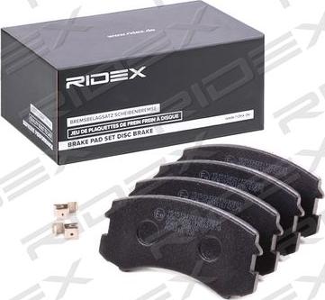 RIDEX 402B1002 - Set placute frana,frana disc aaoparts.ro