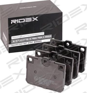 RIDEX 402B1016 - Set placute frana,frana disc aaoparts.ro