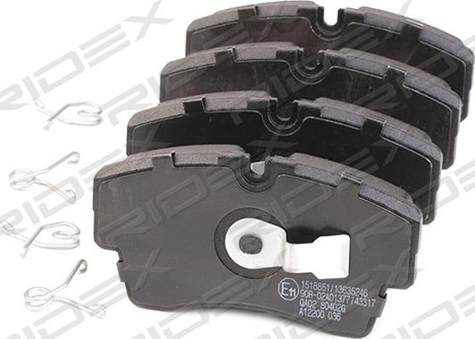 RIDEX 402B1085 - Set placute frana,frana disc aaoparts.ro