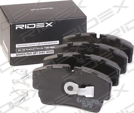 RIDEX 402B1085 - Set placute frana,frana disc aaoparts.ro