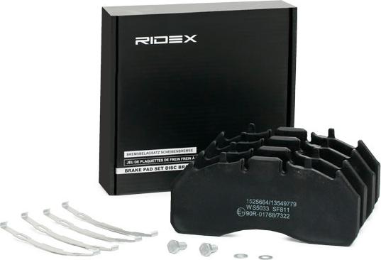 RIDEX 402B1200 - Set placute frana,frana disc aaoparts.ro