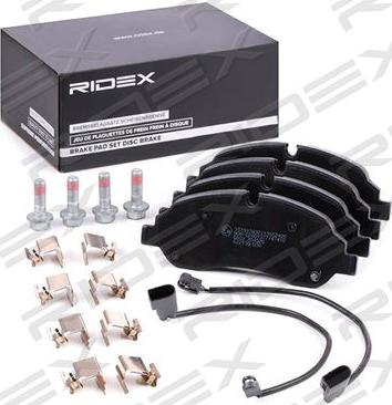 RIDEX 402B1238 - Set placute frana,frana disc aaoparts.ro