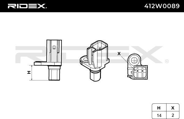 RIDEX 412W0089 - Senzor,turatie roata aaoparts.ro