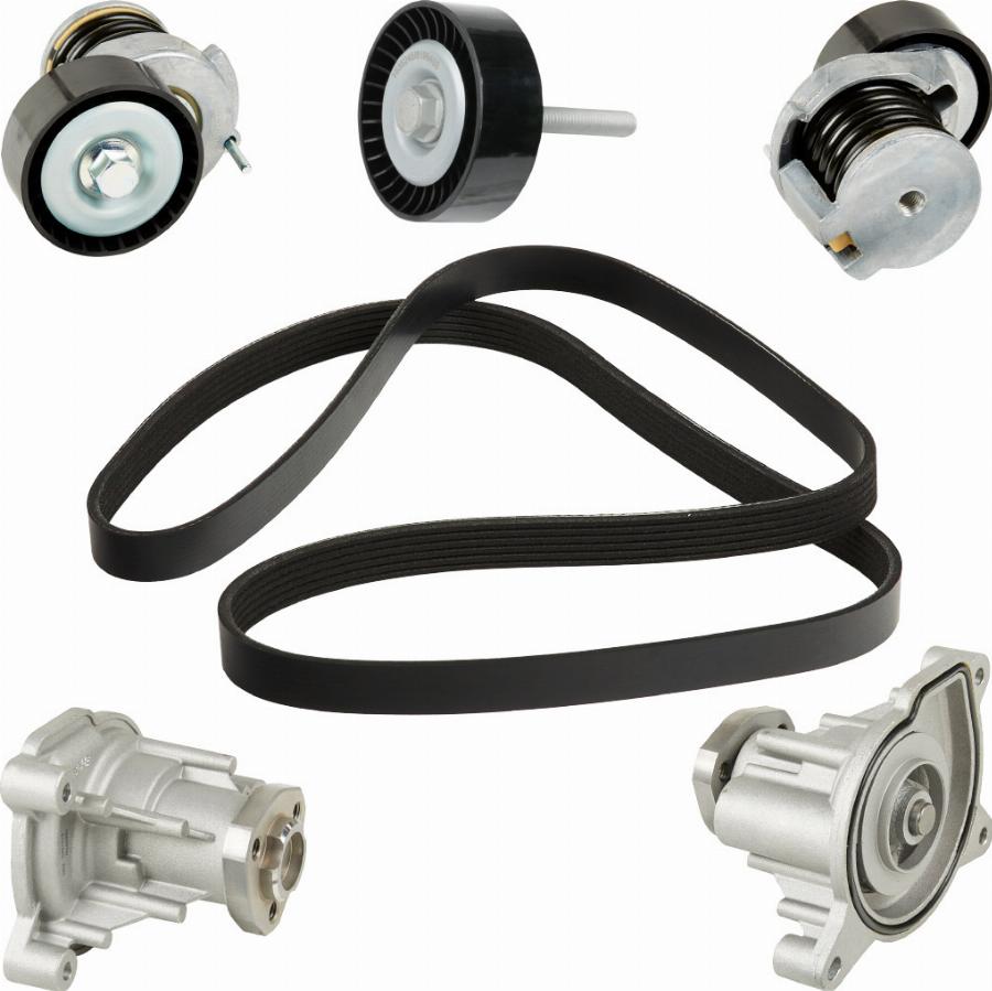 RIDEX 4172P0057 - Pompa apa + Set curea transmisie cu caneluri aaoparts.ro