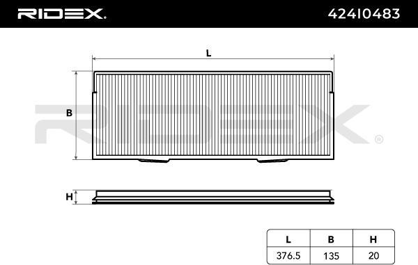 RIDEX 424I0483 - Filtru, aer habitaclu aaoparts.ro