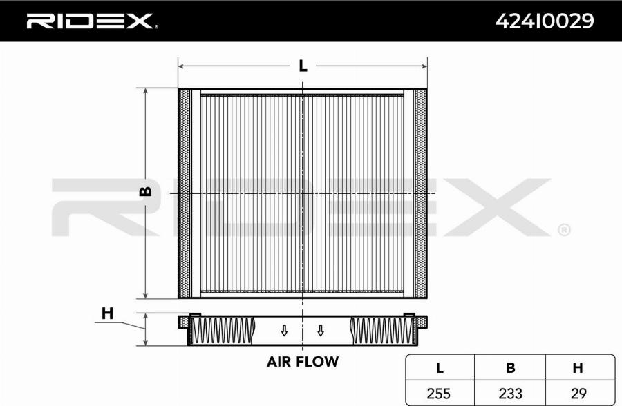 RIDEX 424I0029 - Filtru, aer habitaclu aaoparts.ro