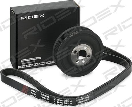 RIDEX 542R0662 - Set curea transmisie cu caneluri aaoparts.ro