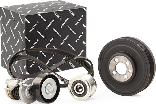 RIDEX 542R0203 - Set curea transmisie cu caneluri aaoparts.ro