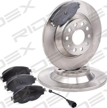 RIDEX 3405B0938 - Set frana, frana disc aaoparts.ro