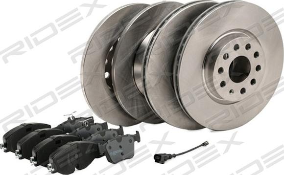 RIDEX 3405B0507 - Set frana, frana disc aaoparts.ro