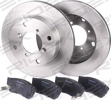 RIDEX 3405B0190 - Set frana, frana disc aaoparts.ro