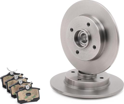 RIDEX 3405B0165 - Set frana, frana disc aaoparts.ro