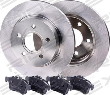 RIDEX 3405B0116 - Set frana, frana disc aaoparts.ro