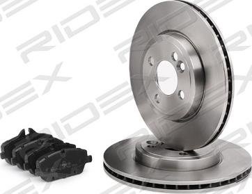 RIDEX 3405B0380 - Set frana, frana disc aaoparts.ro
