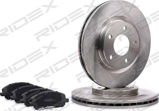RIDEX 3405B1162 - Set frana, frana disc aaoparts.ro