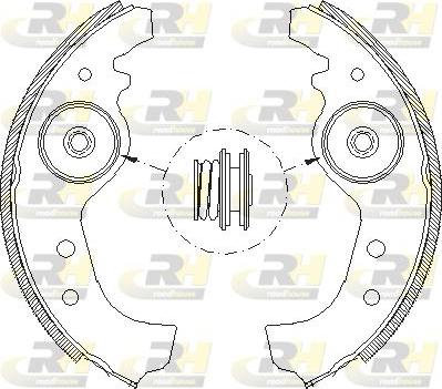Roadhouse 4015.01 - Set saboti frana aaoparts.ro